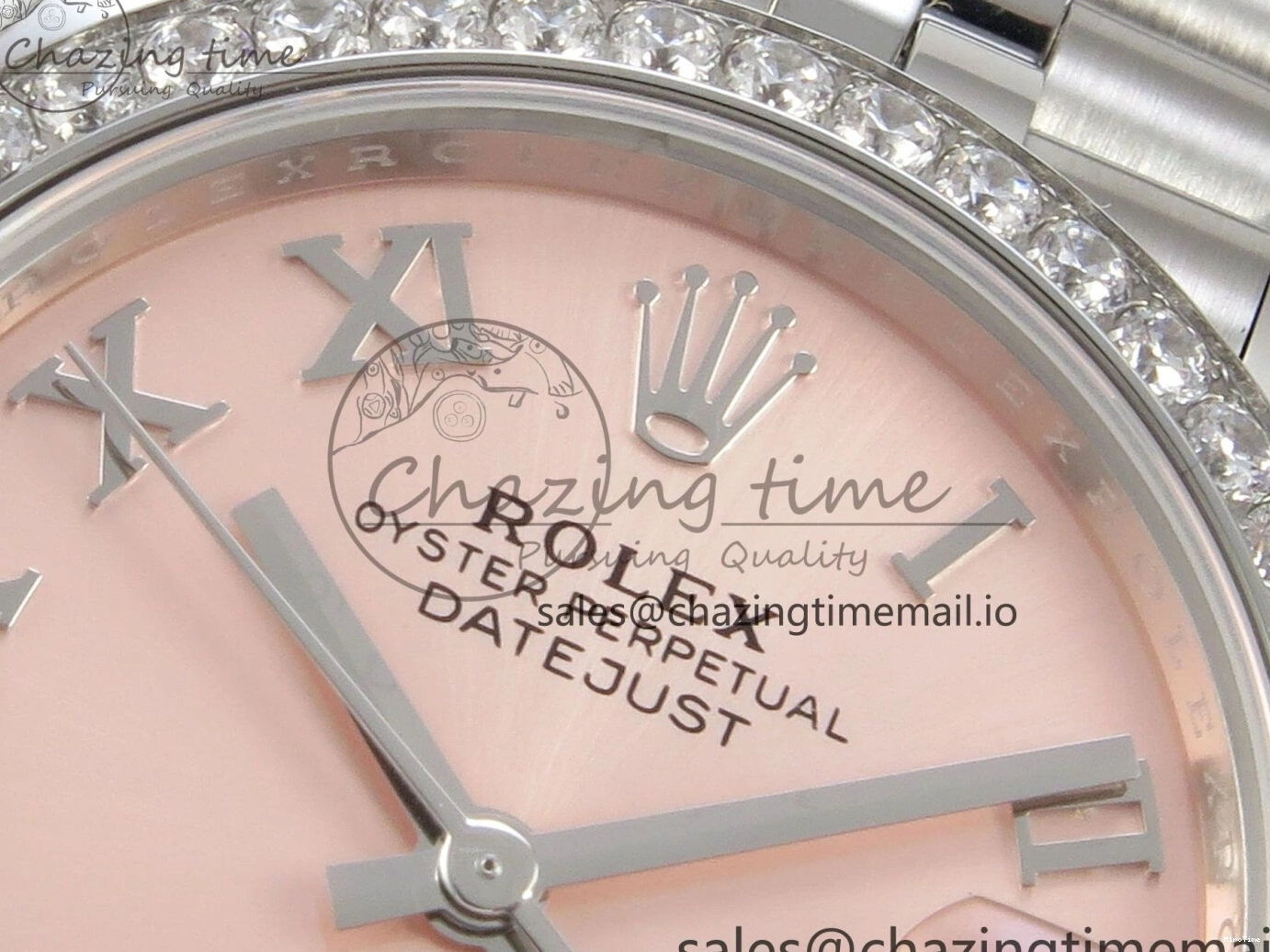 MiroTime 1226 DateJust 31 278274 THBF 1:1 Best Edition 904L Steel RG Roman Dial Diamonds Bezel on SS Jubilee Bracelet HZ Cal. Modern 37